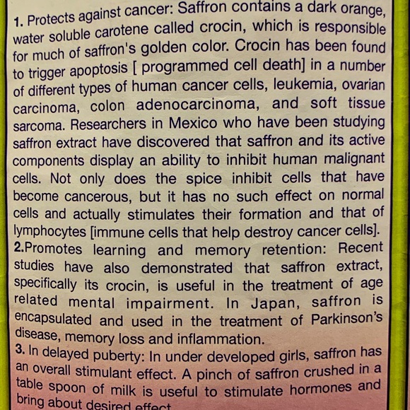 Saffron -10 pcs Sachet - Picture 1 of 7